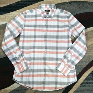 Hugo Boss Multi Colored Long Sleeve Dress Shirt